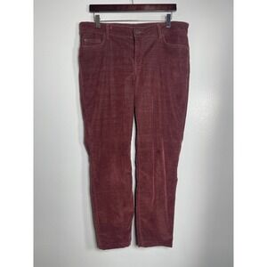 PERUVIAN CONNECTION Velveteen Pants 14 Burgundy Casual Comfort Gorpcore Outdoors